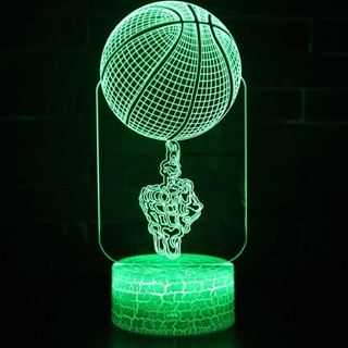 Basket 3D lampe med 16 lysfarver - dæmpbar